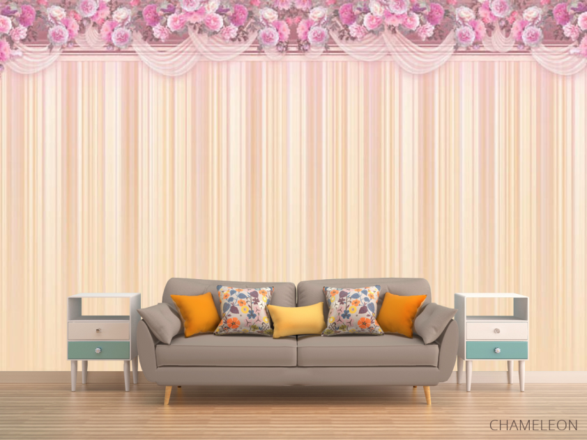 Фотообои цветы с потолка - 1