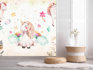 Фотошпалери рожеві єдиноріжки - 2