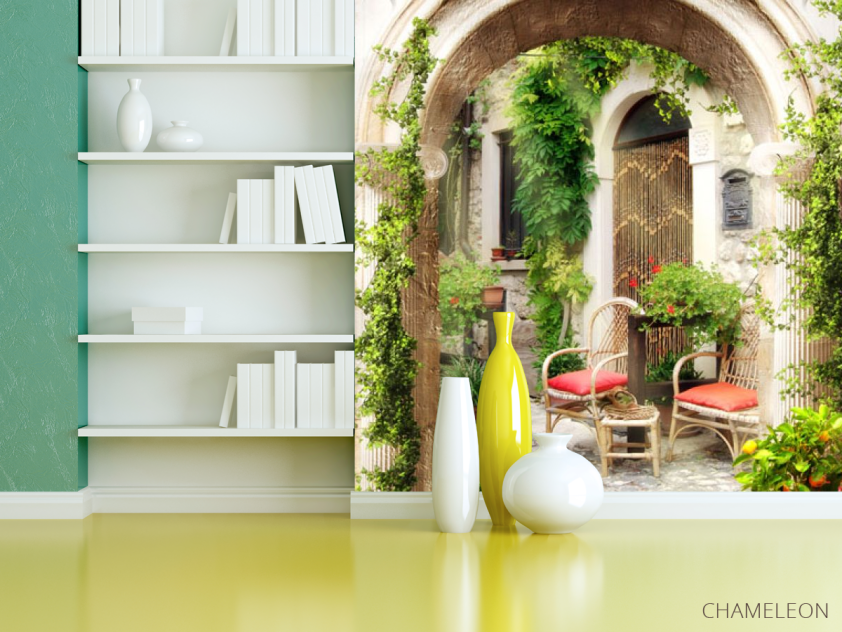 Фотошпалери Арка з листям - 3