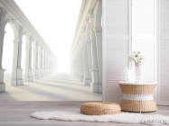 Фотошпалери Коридор білі арки - 2