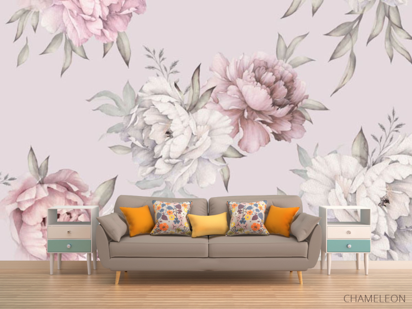 Фотообои Аквварельные пионы - 1