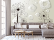 Фотообои 3д одуванчики - 3