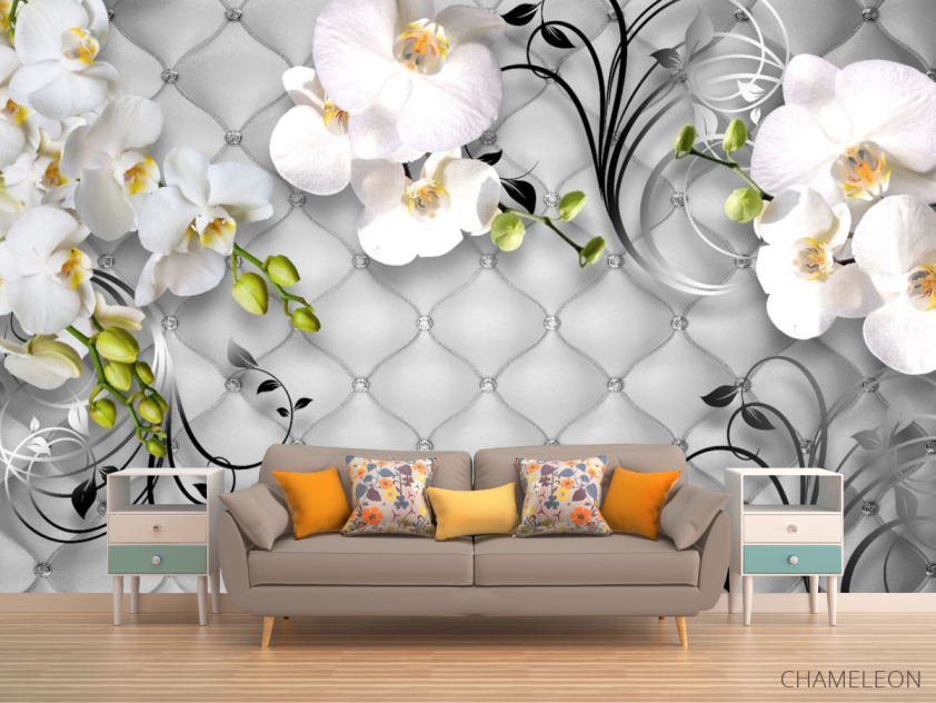 Фотообои 3D цветы - 1