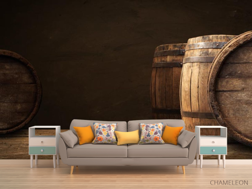 Фотообои бочки с вином - 1