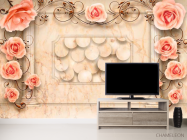 Фотообои 3D цветы - 2