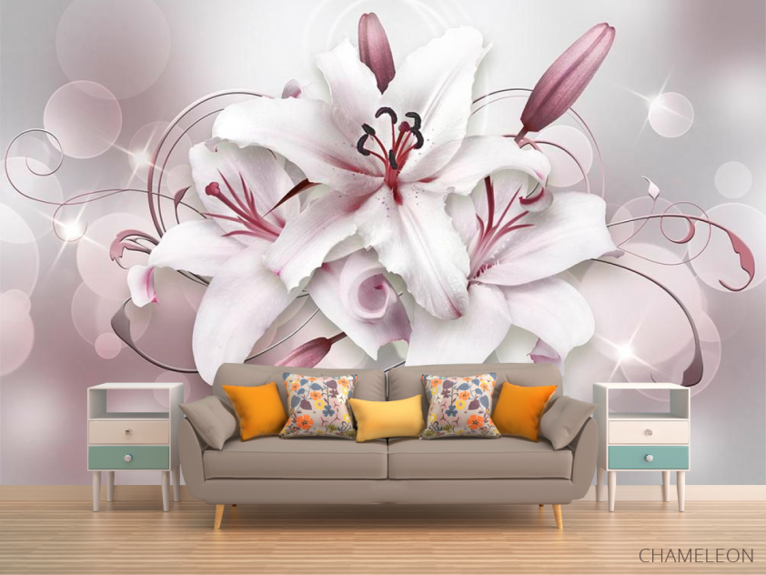 Фотообои Лилии 3д - 1