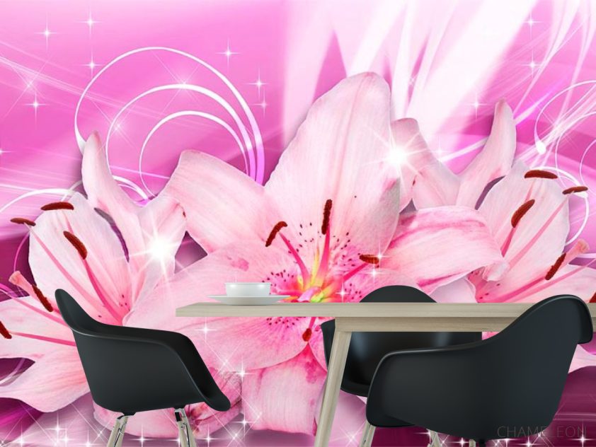 Фотошпалери Лілії 3д - 1