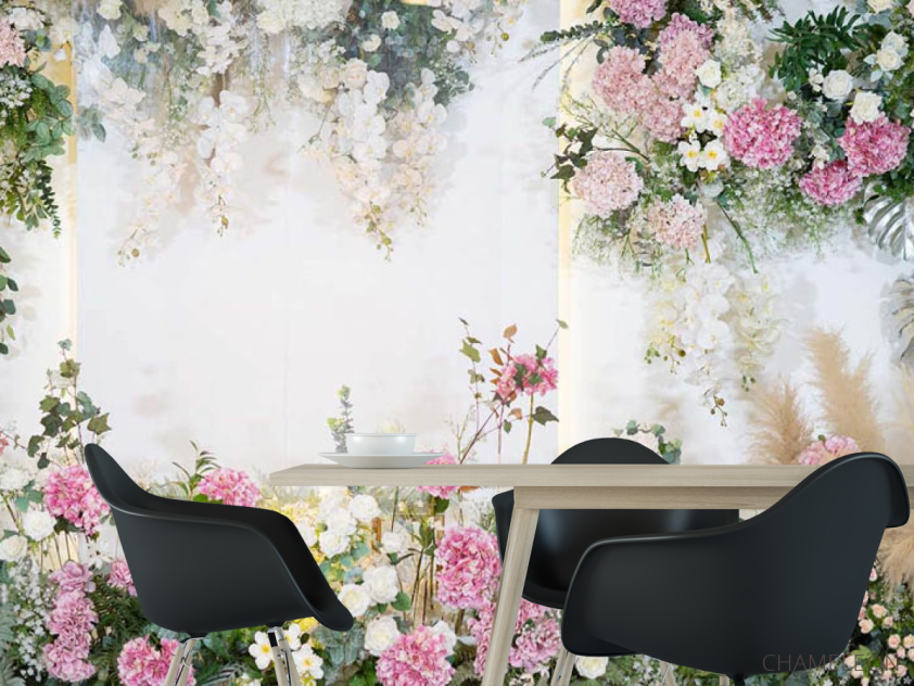 Фотошпалери квіти і листя - 1