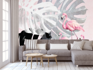 Фотообои Фламинго и Монстера - 3