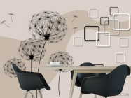 Фотошпалери векторні кульбаби - 1