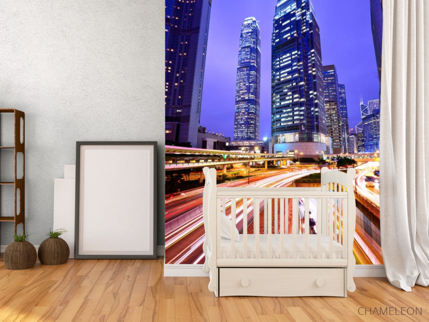 Фотообои Ночь, яркие дороги - 2