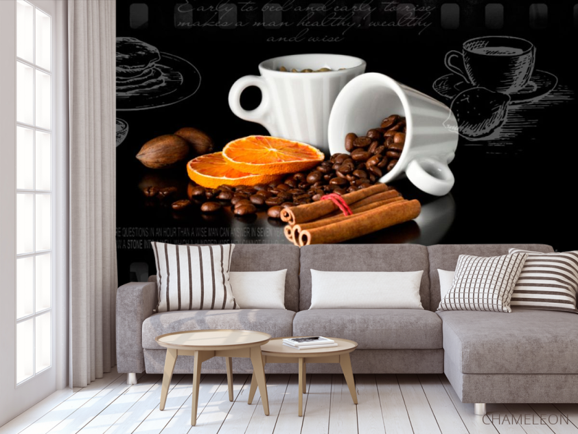 Фотообои в кухню Кофе - 3