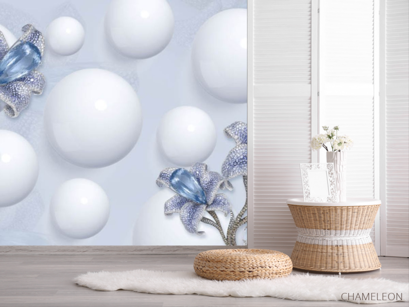 Фотошпалери 3Д квіти - 2