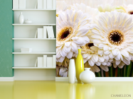 Фотошпалери кремова гербера - 3