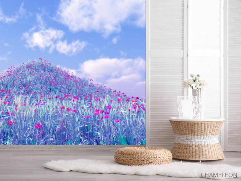 Фотошпалери Гора, маки - 2