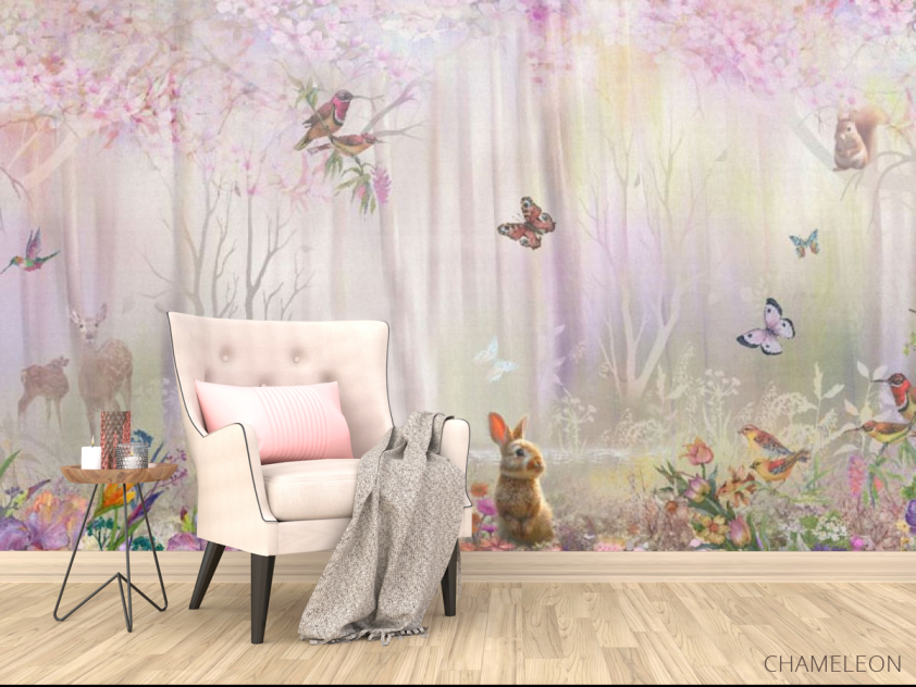 Фотообои Розовый лес - 4