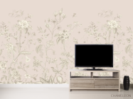 Фотообои Ветки с птицами минимализм - 2