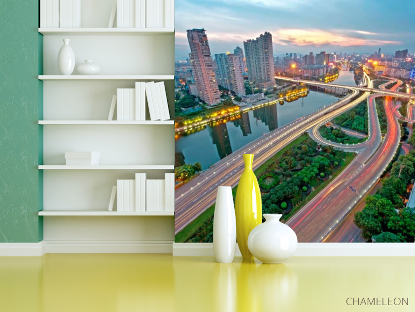 Фотошпалери Набережна, вогні, захід - 3