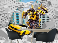 Фотошпалери Бамбелбі з цегляної стіни - 1