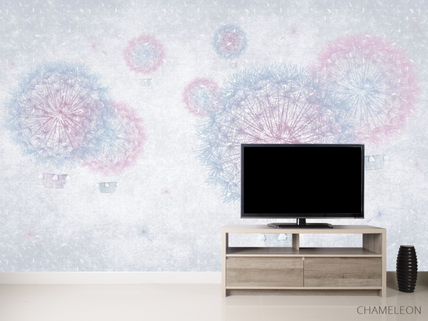 Фотообои Одуванчики фиолетовые - 2