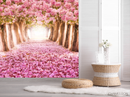 Фотошпалери сад сакур - 2