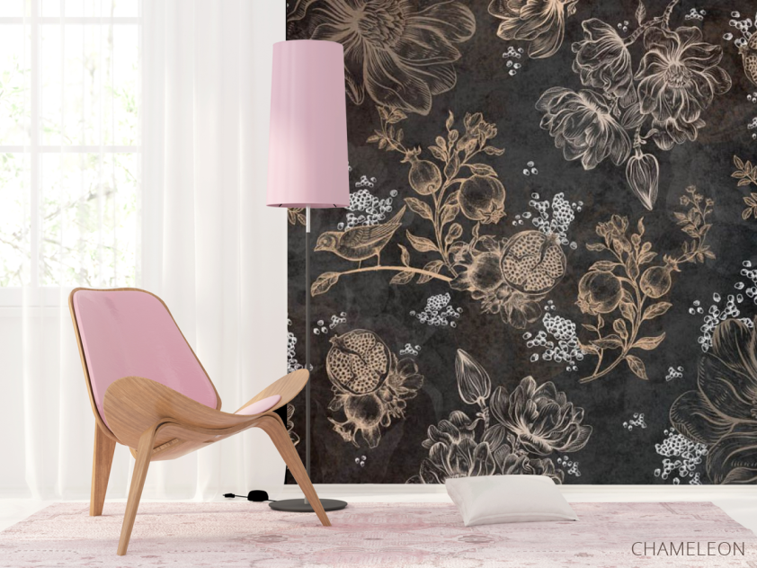 Фотошпалери коричневі квіти - 4