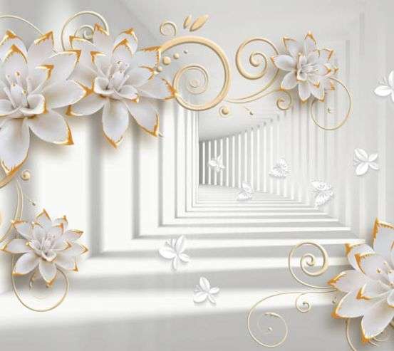 Фотообои 3d брошки и тоннель Фотообои 3d брошки и тоннель 30546