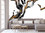 Фотообои Золотой Fluid art - 3