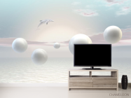 Фотообои Шары с дельфинами - 2