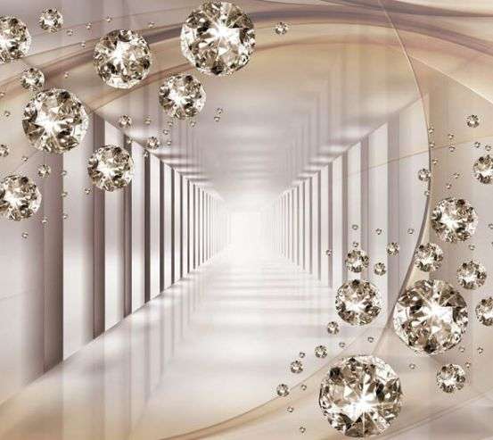 Фотошпалери 3Д тунель з камінням Фотошпалери 3Д тунель з камінням 31888