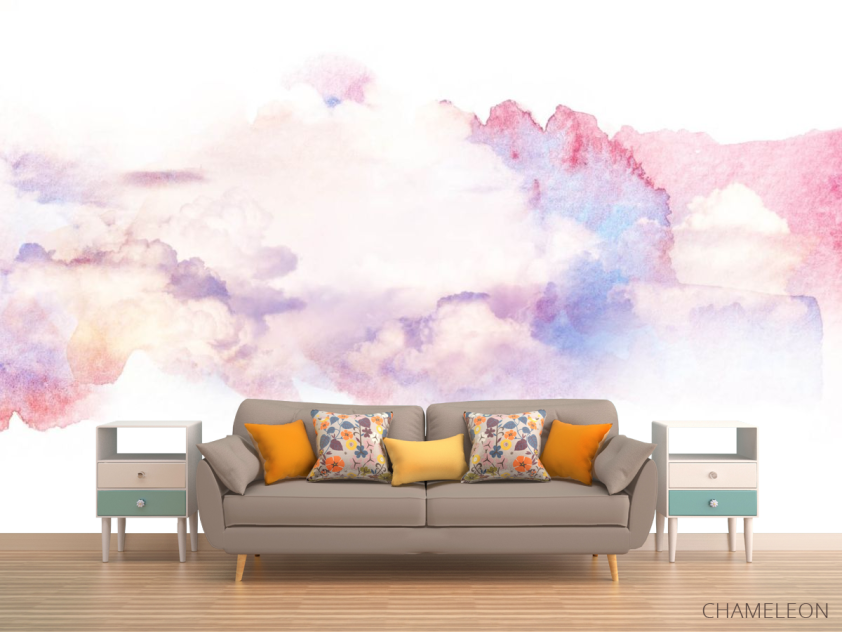 Фотообои Нежно-розовый Fluid art - 1