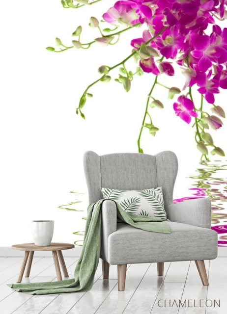 Фотообои Малиновые цветочки - 3