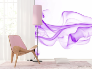 Фотошпалери фіолетовий дим 3д - 4