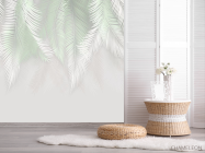 Фотошпалери фреска з листям - 2