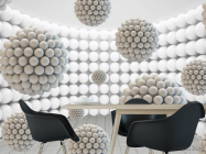 Фотошпалери багаторівневі кулі - 1