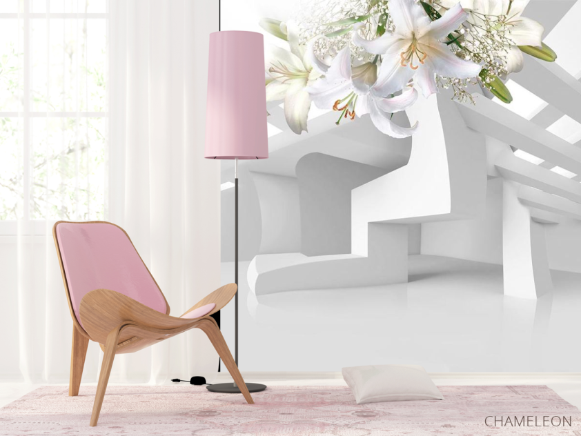 Фотошпалери 3d лілії - 4