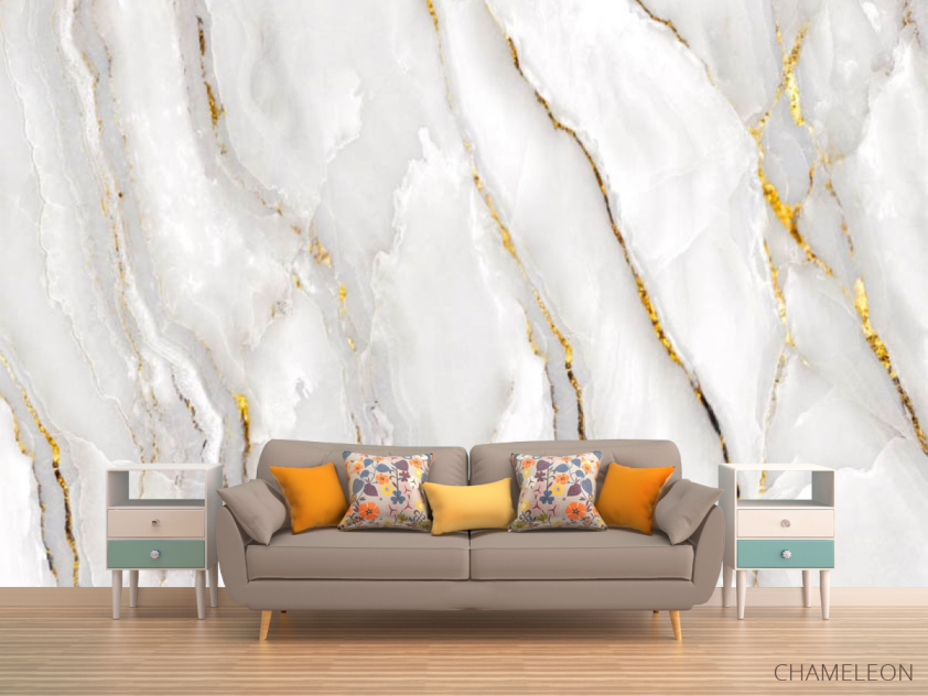 Фотообои Мрамор с золотом - 1