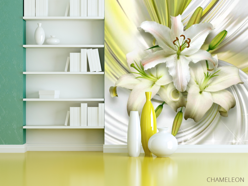 Фотошпалери 3d лілії - 3
