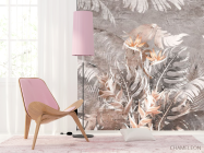 Фотошпалери Тропічні листя коричневі - 4