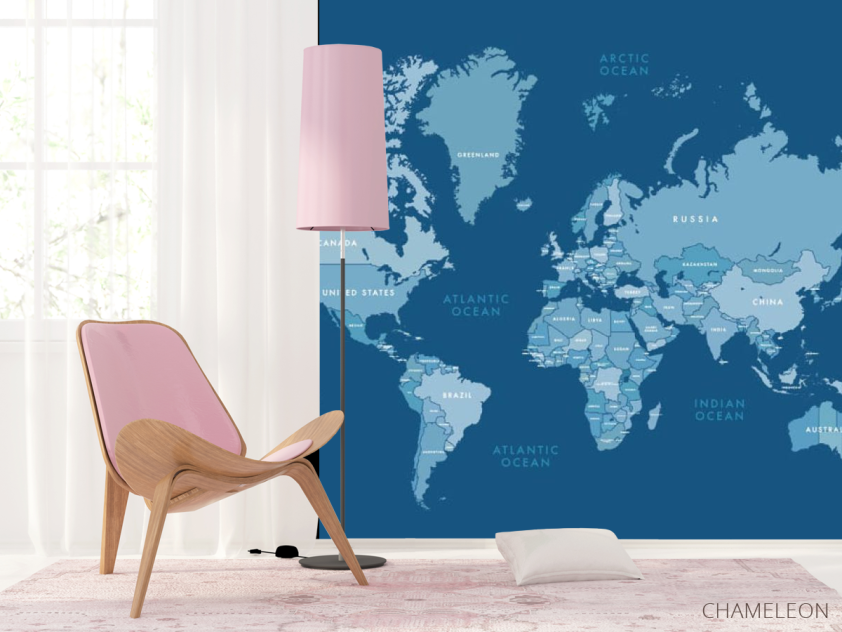 Фотошпалери карта світу - 4