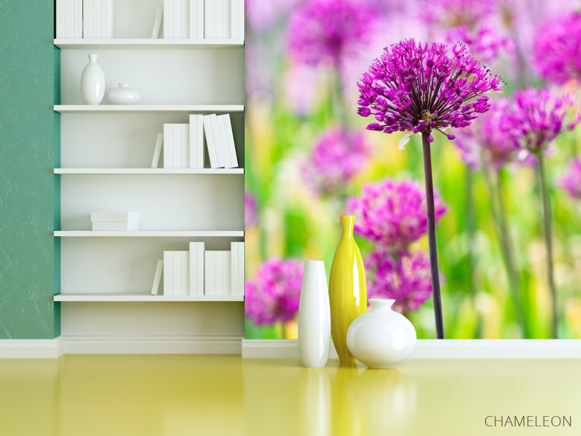 Фотошпалери Фіолетові польові квіти - 3