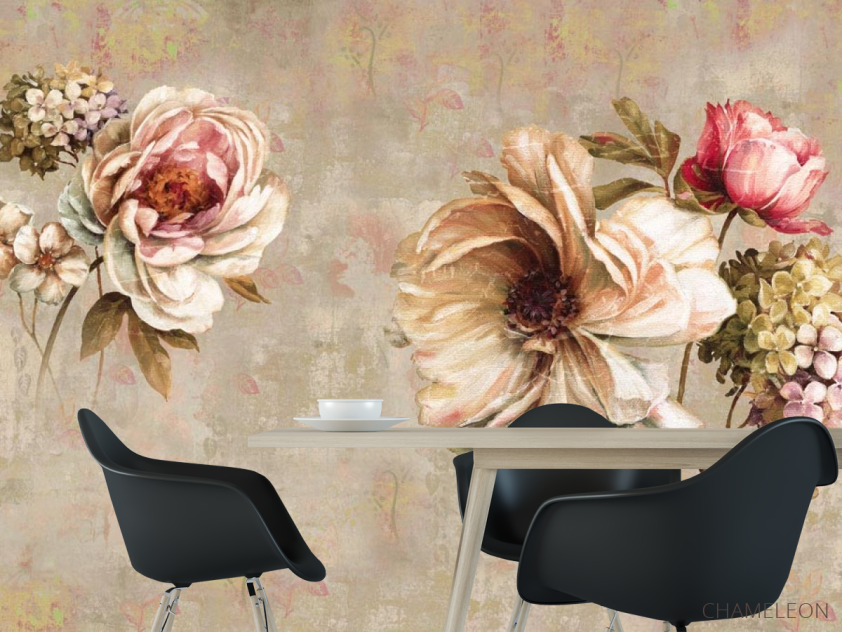 Фотошпалери Вінтажні квіти - 1