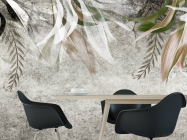 Фотошпалери Листя на бетоні - 1