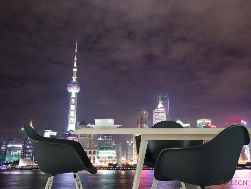 Фотошпалери Вода, місто, небо - 1