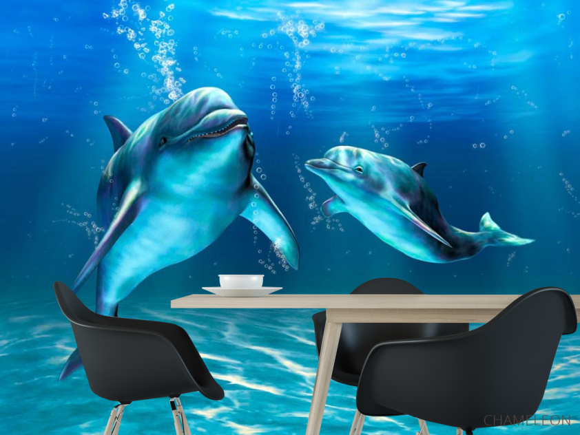 Фотошпалери Ігри дельфінів - 1