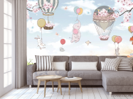 Фотообои Зверинец на шарах - 3