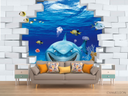 Фотообои Акула 3Д - 1