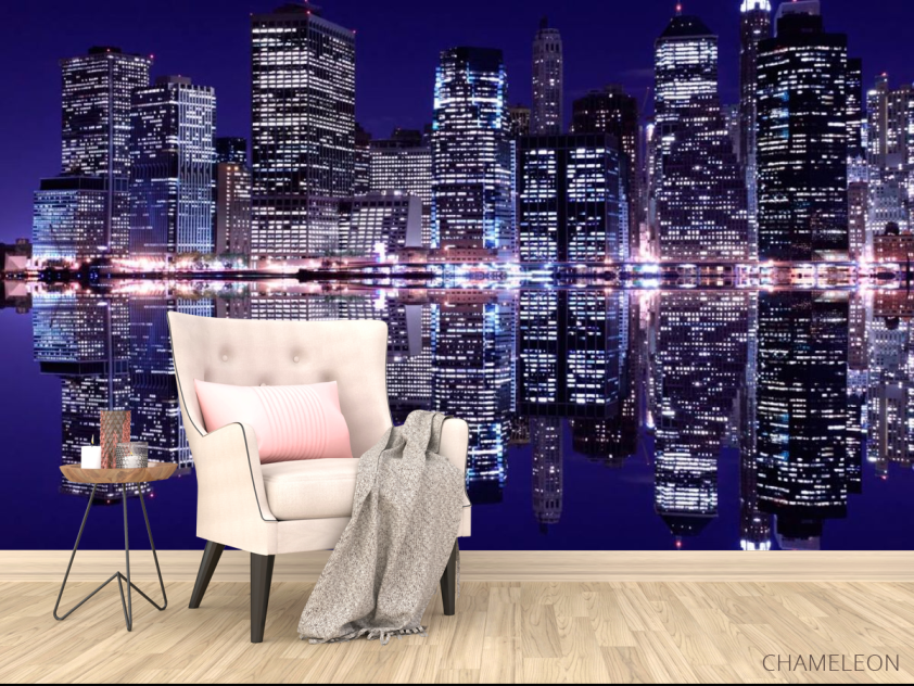 Фотообои Отражение New Yorkа в воде - 4