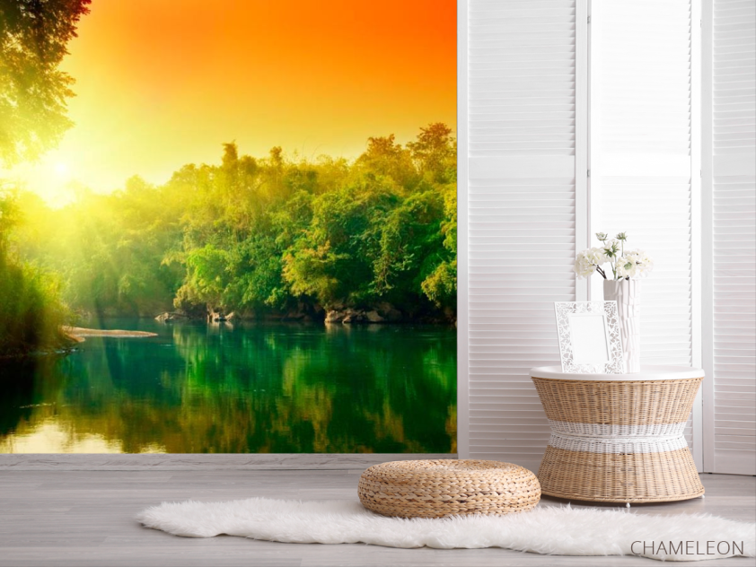 Фотошпалери Світанок на річці - 2