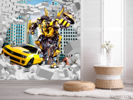 Фотошпалери Бамбелбі з цегляної стіни - 2